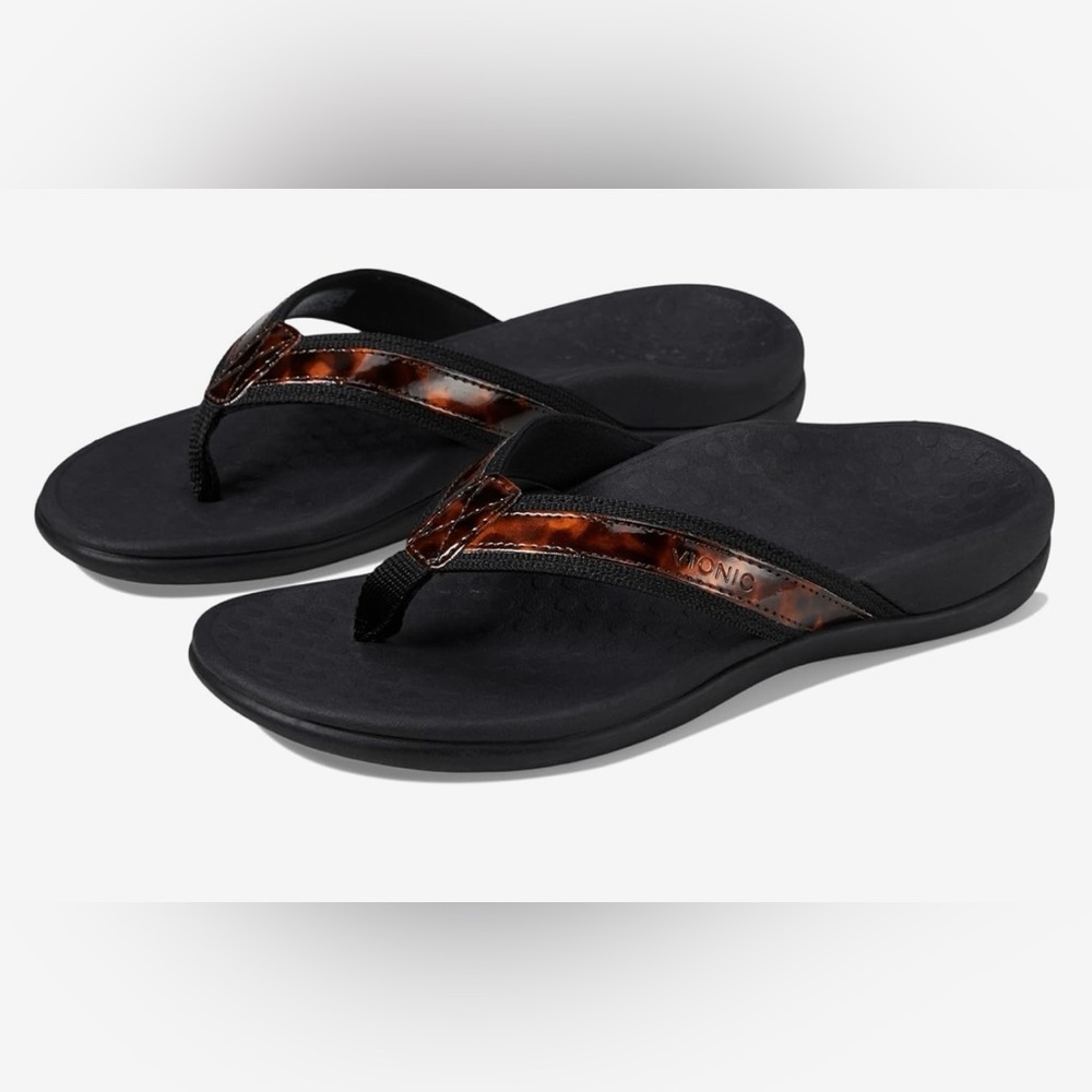 VIONIC High Tide Tortoise Flip Flop. Size 8M.